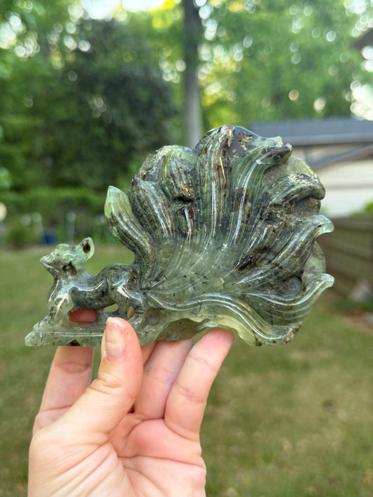 Prehnite Nine Tail Fox
