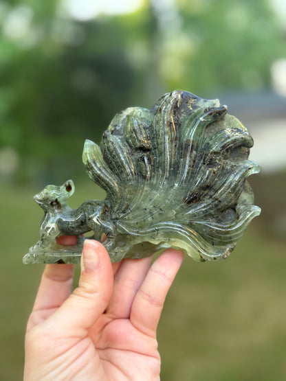 Prehnite Nine Tail Fox
