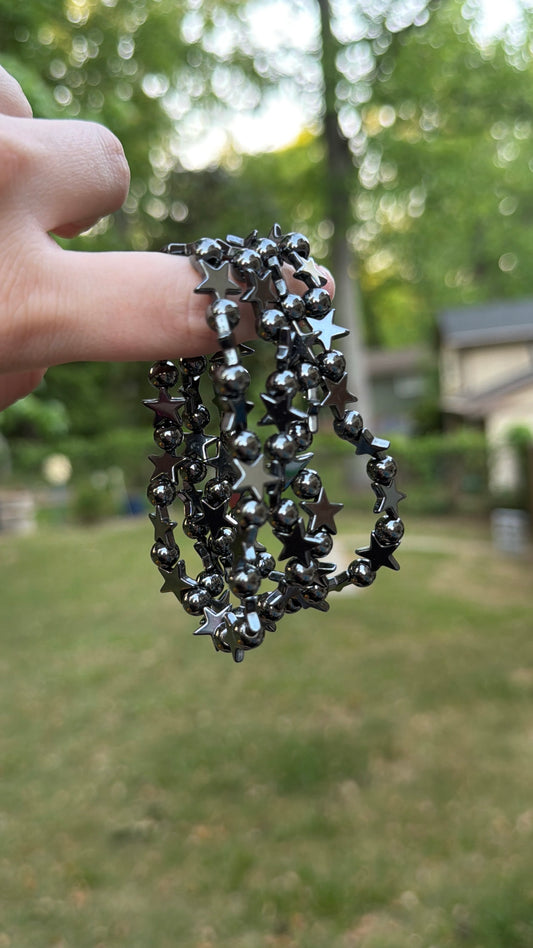 Bracelet - Hematite Stars
