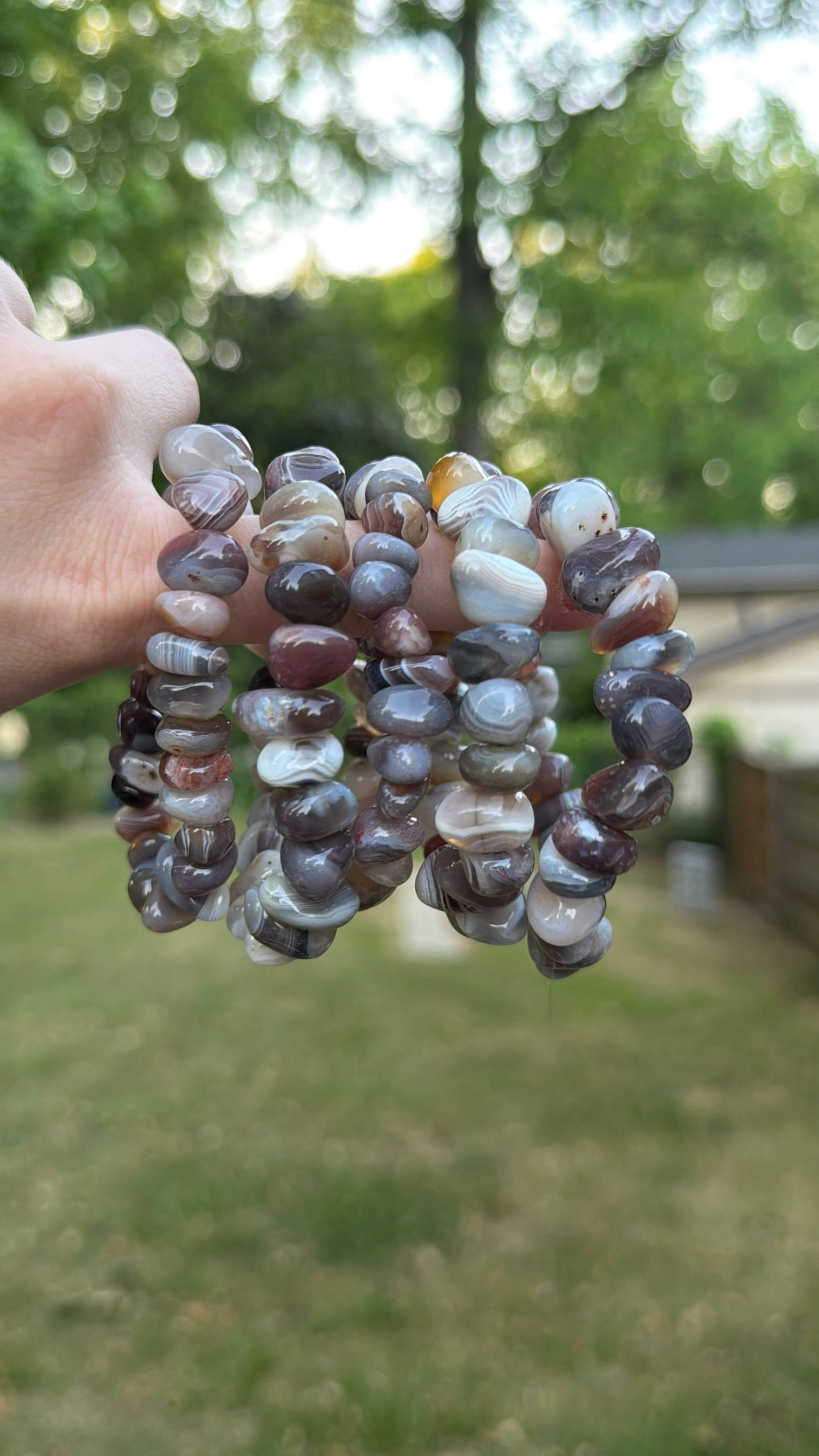 Bracelet - Botswana Agate Tumbles