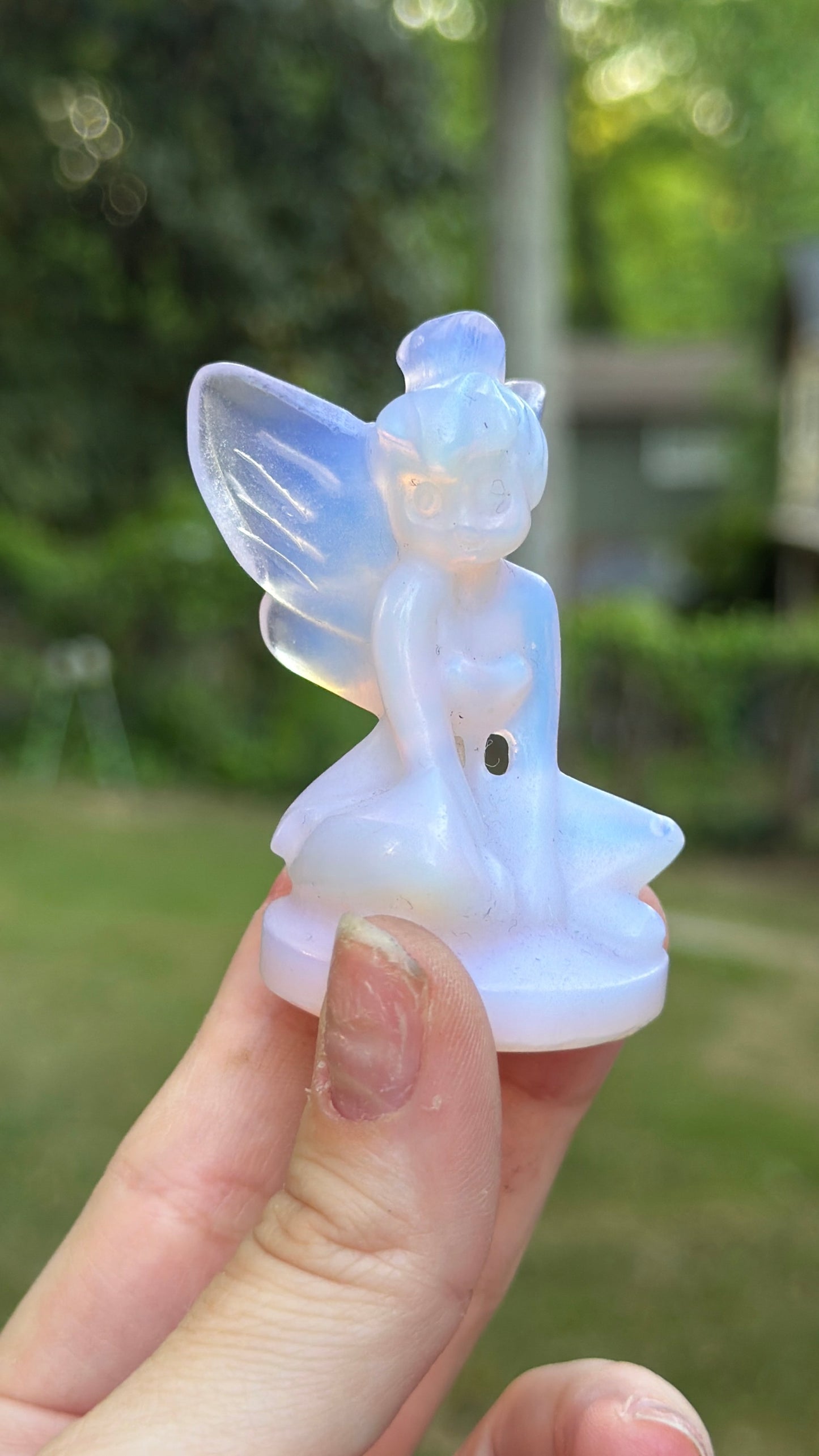 Opalite Tinkerbell Carving - Man Made