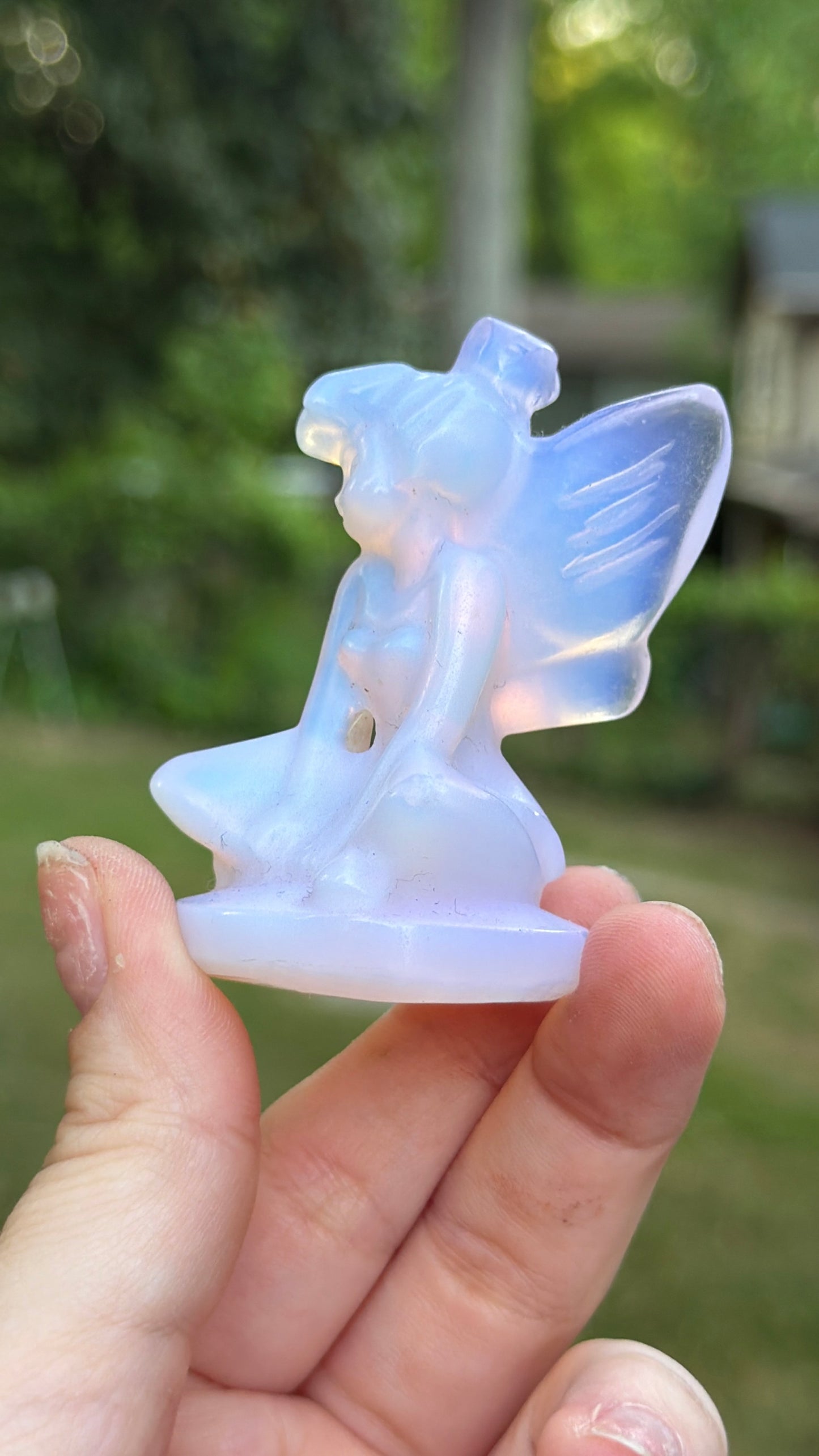 Opalite Tinkerbell Carving - Man Made