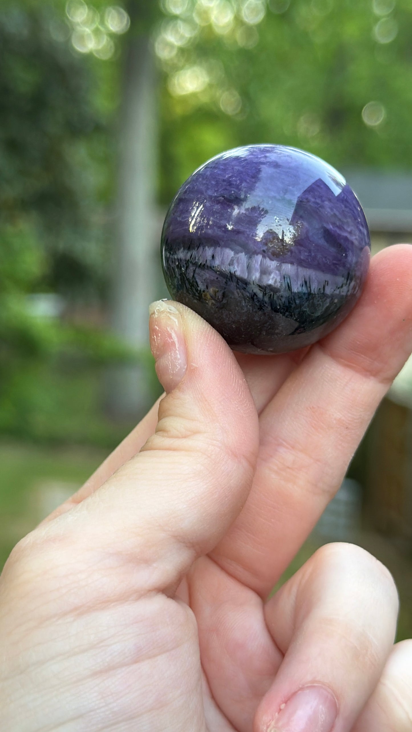 Charoite Sphere