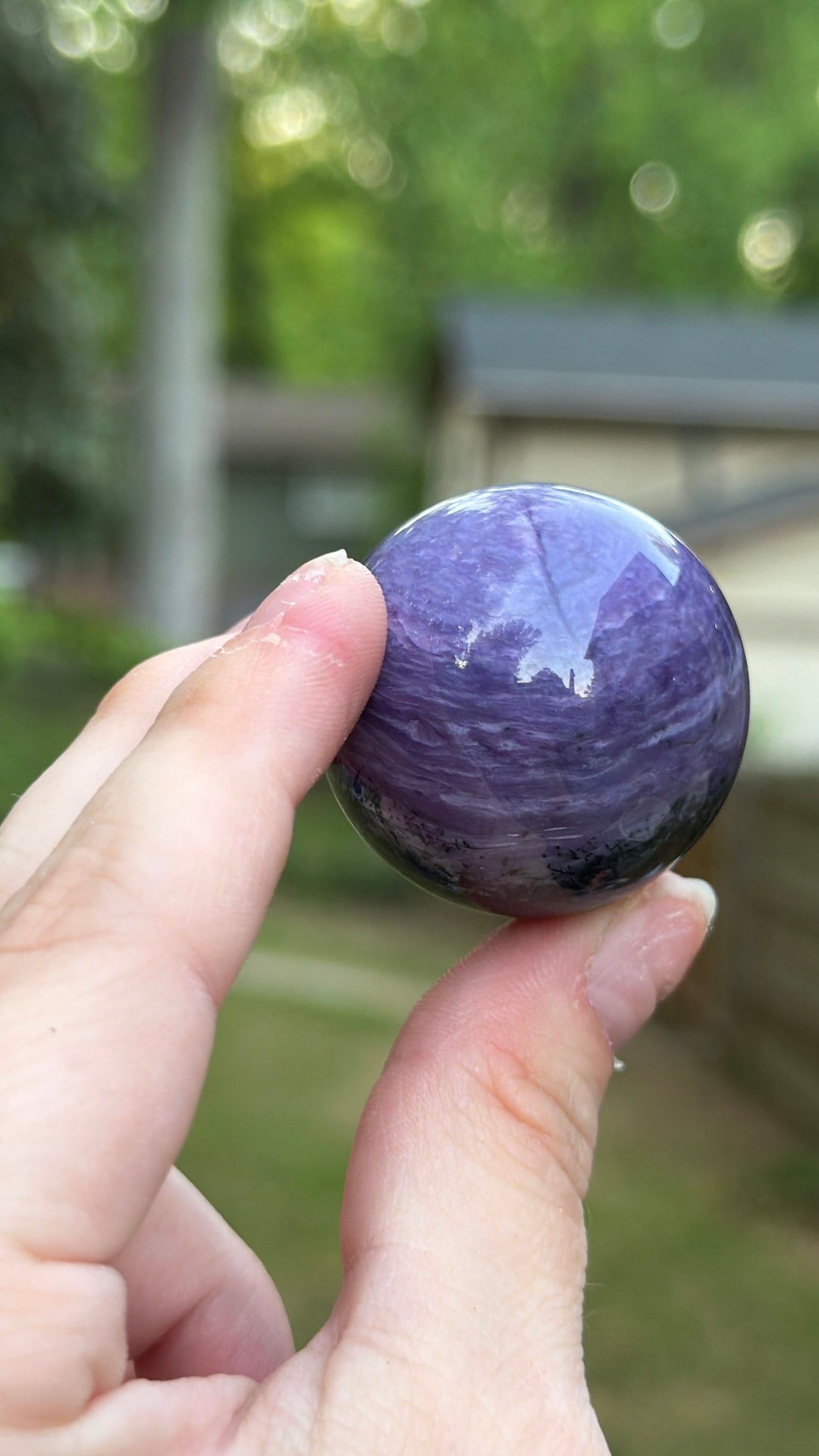 Charoite Sphere