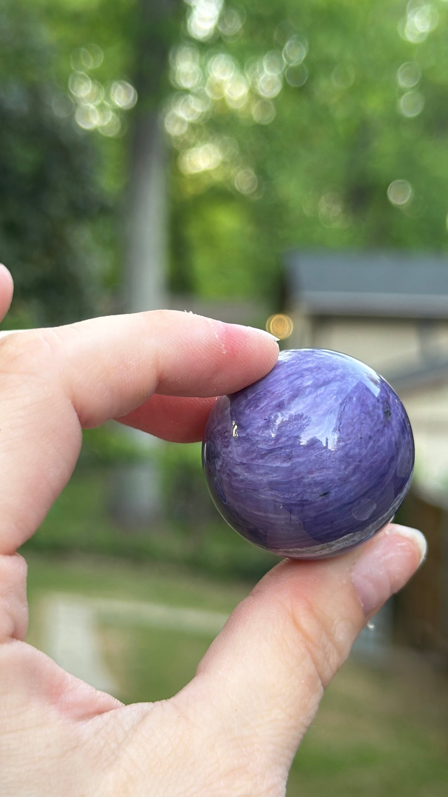 Charoite Sphere