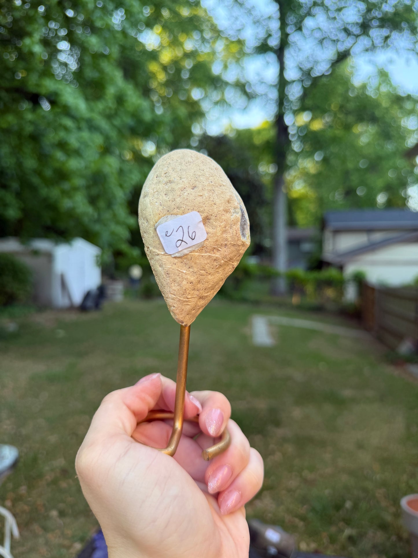Sugar Druzy Agate Lollipop on Stand