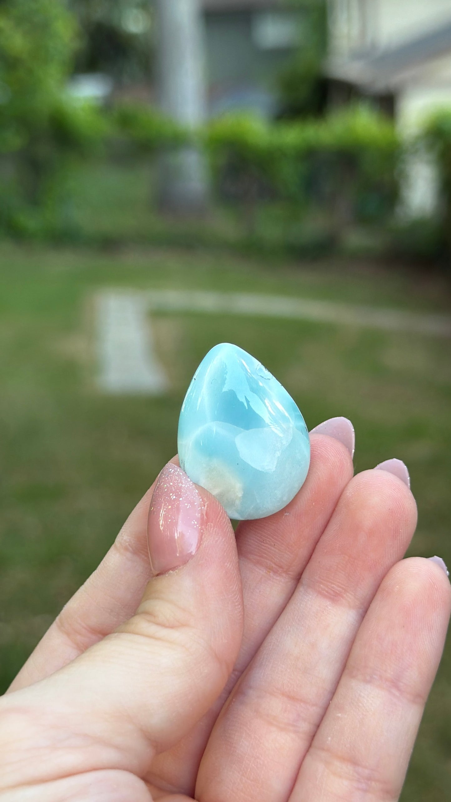 Larimar Cabochon Cab Teardrop