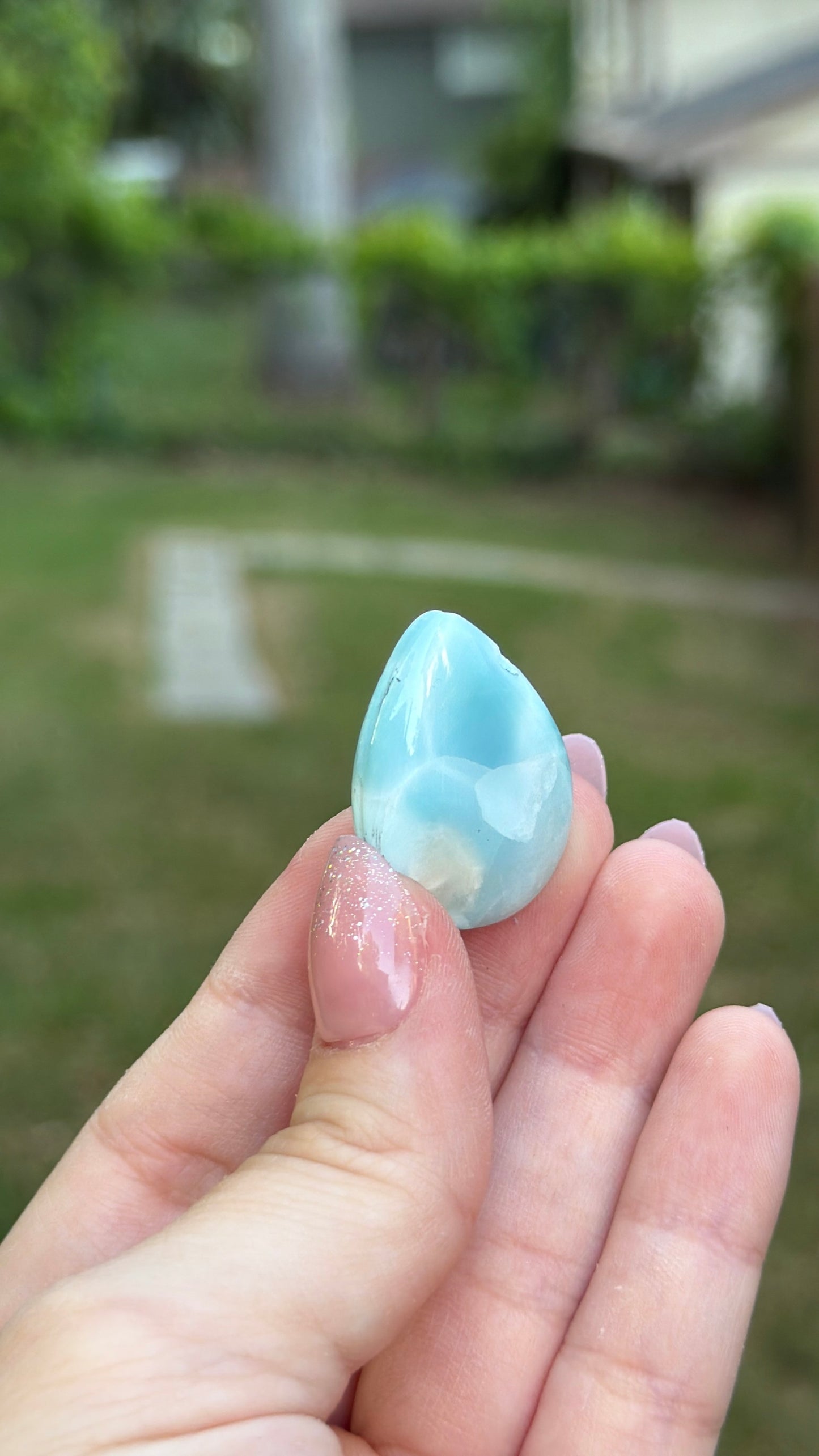 Larimar Cabochon Cab Teardrop