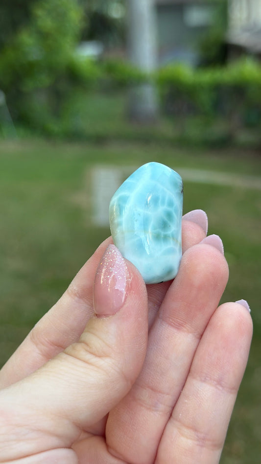 Larimar Cabochon Abstract Shape