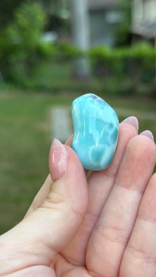Larimar Cabochon Abstract Shape